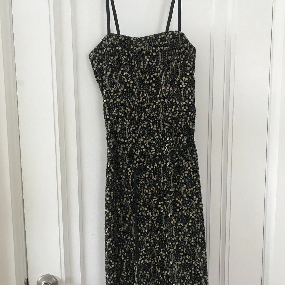 Vintage Milly Black & Gold dress